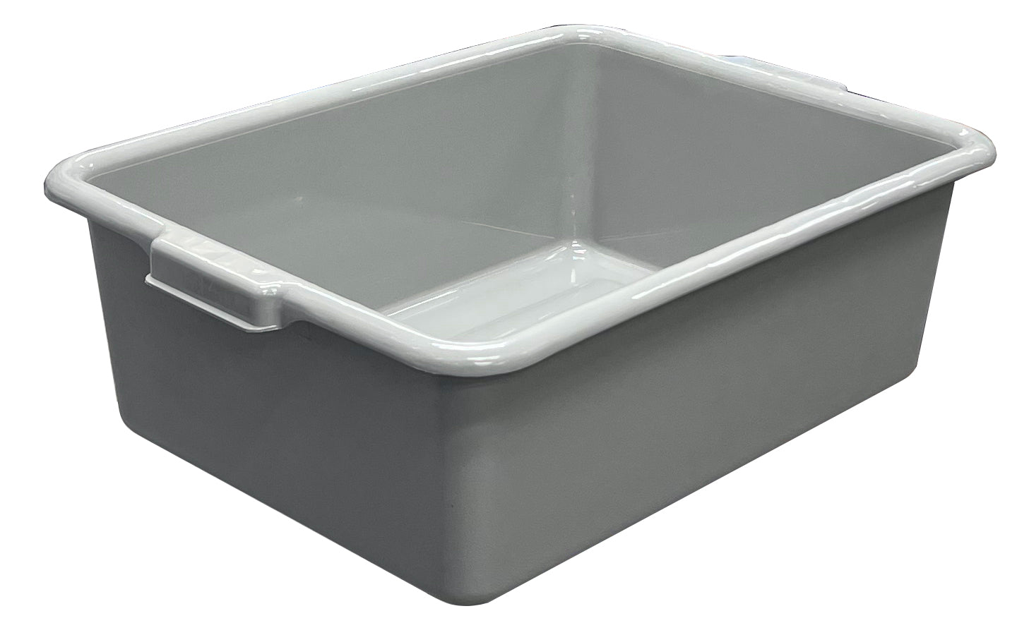 PL-7G - Standard Weight Polypropylene Dish Box, 7" Depth - Gray