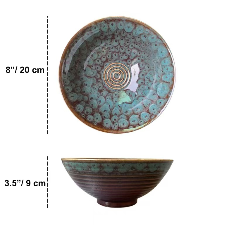 Chefco, 8"  Japanese Ceramic Wide Bowl (PTC00315)