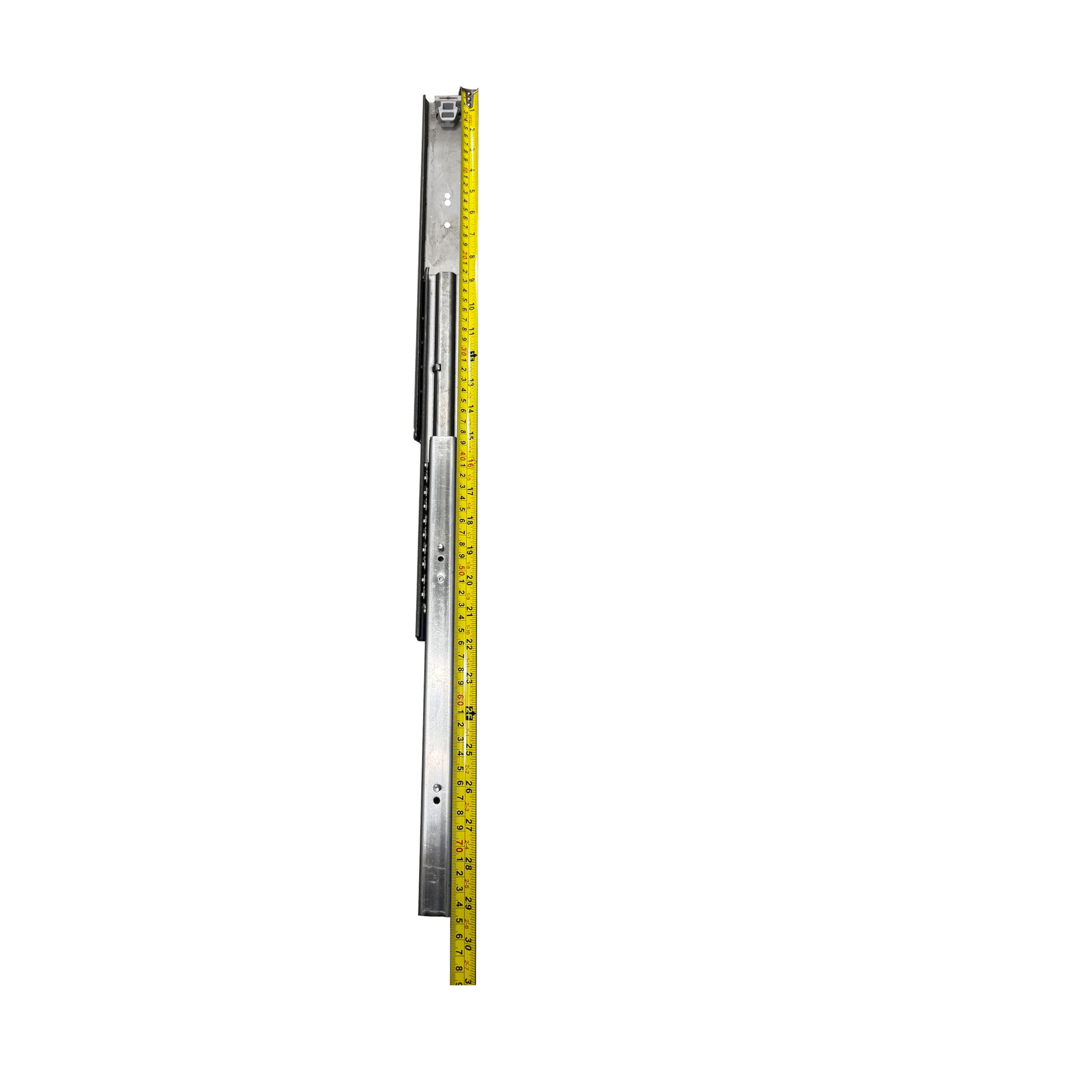 Heavy Duty, 1 Pair of Extra-Heavy Industrial Rails, 3 Times Full Extension Rails, Ball Bearing Slide Rails, Telescopic Rails, 2" Wide, Side Mounting, (Size : 50cm or 19-5/8"inch)