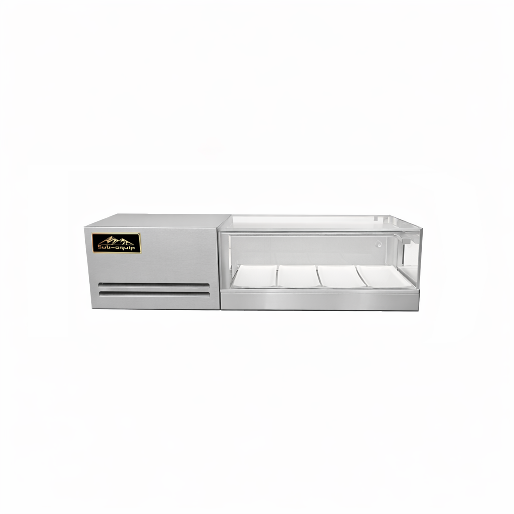 Sub-equip, SSC-91-L, Refrigerated Sushi Display Case 36" - Right Side Compressor - Chefcoca