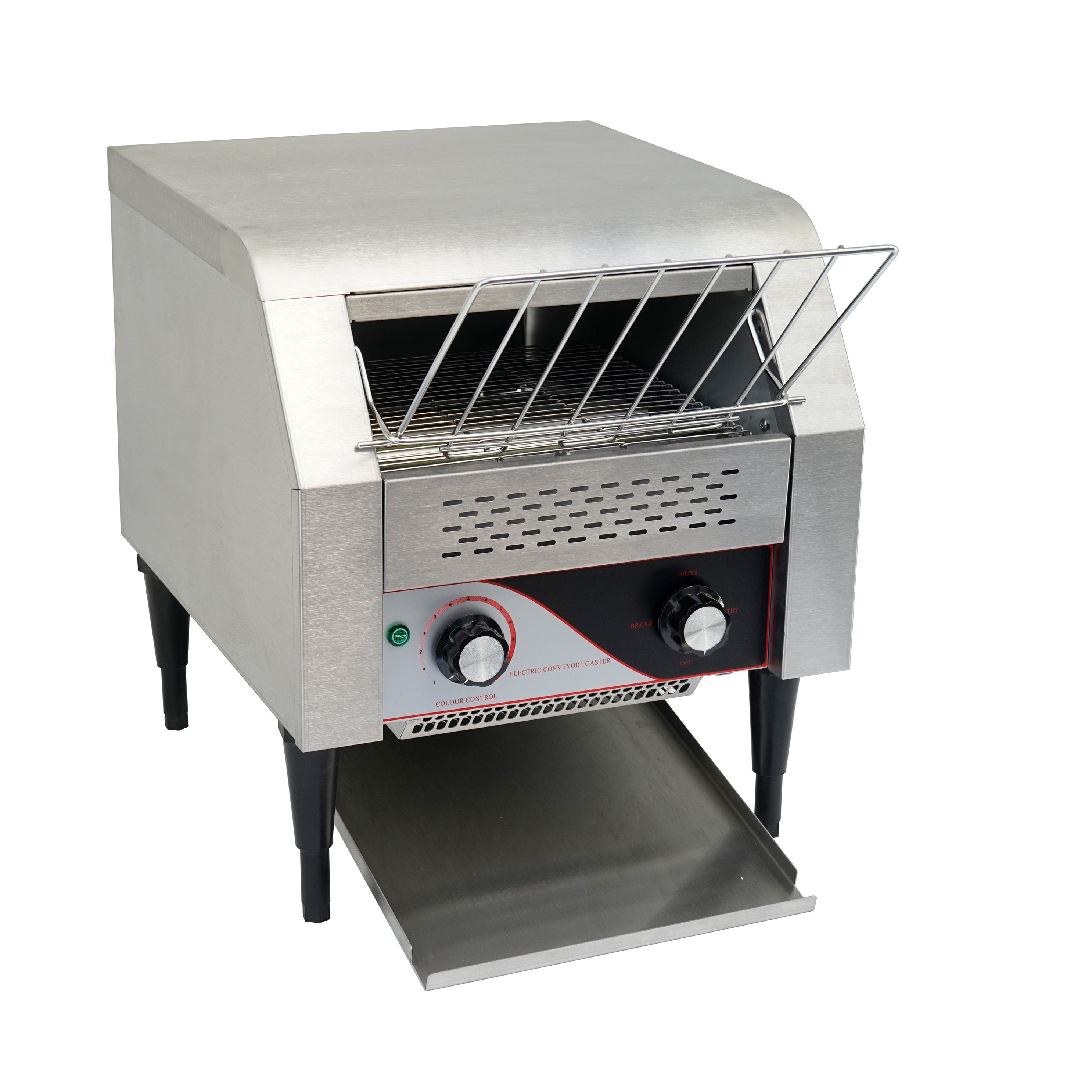 Turbo Range,  Commercial 10" Wide Conveyor Toaster with 3" Opening - 300 Slices per Hour - Chefcoca