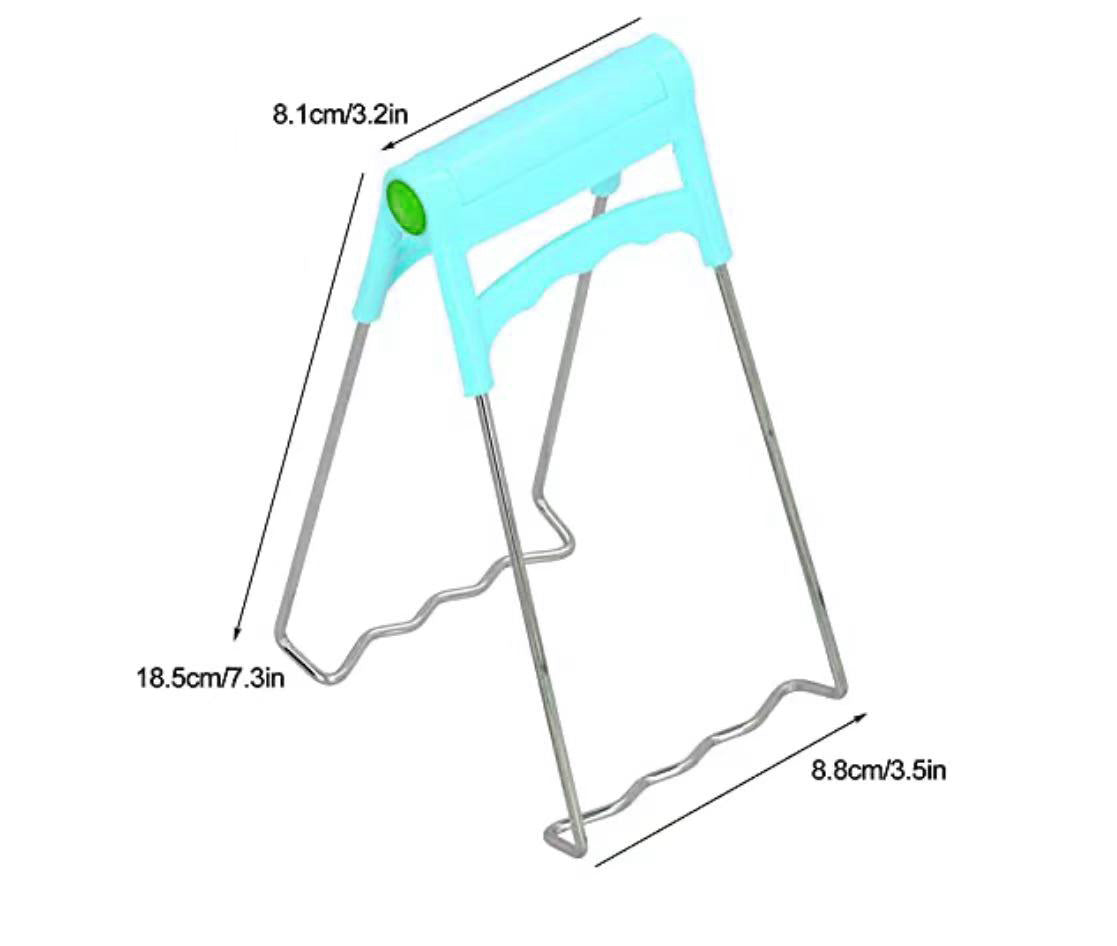 Chefco, Stainless Steel Hot Clip Pot Folding Holder Dish Steam Elevator Picker Thermal Insulation Plate Tong Clip Anti-Hot Clip (PUT-73)