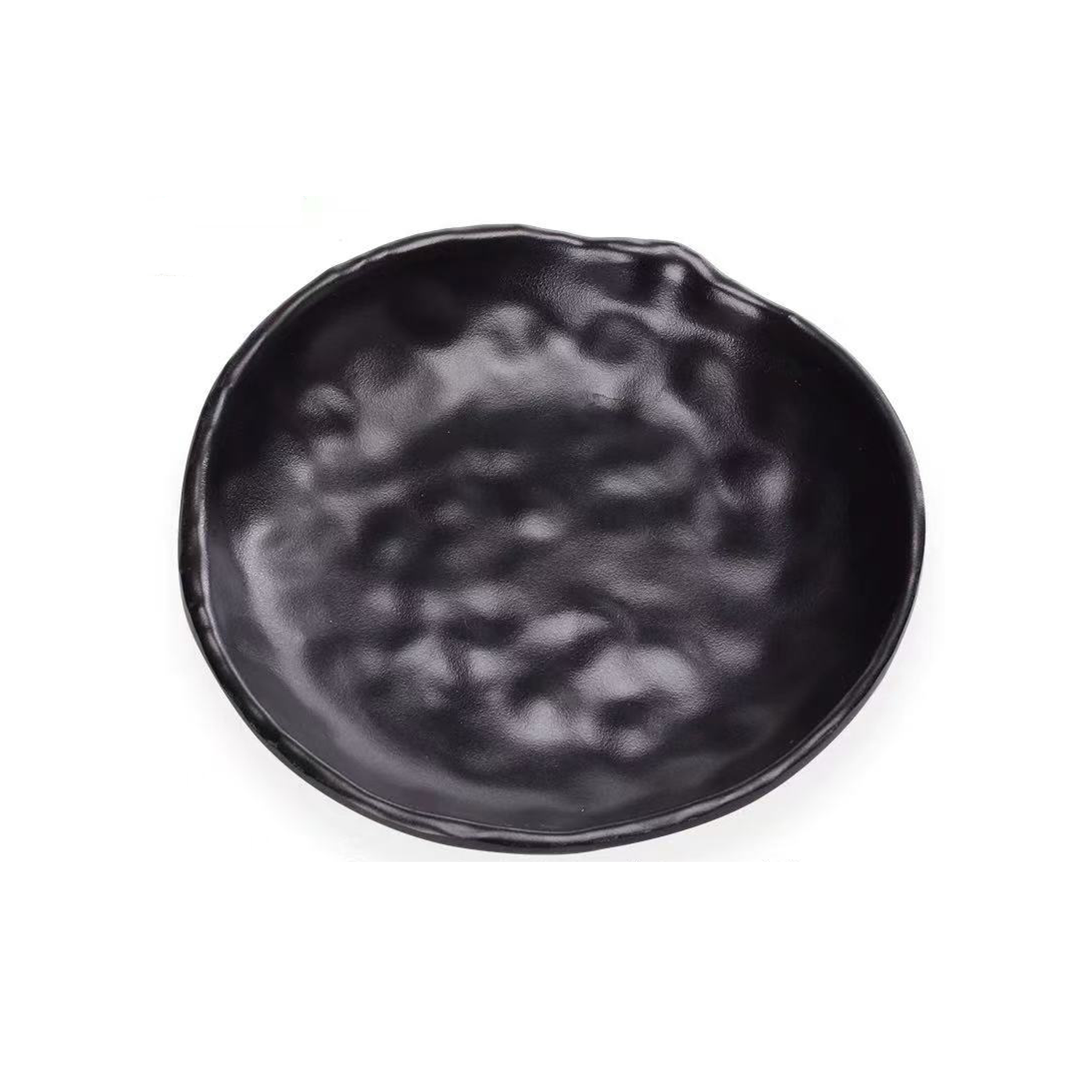 CHEFC, Matte Black Melamine Plate, Round (YG140032) - Chefcoca