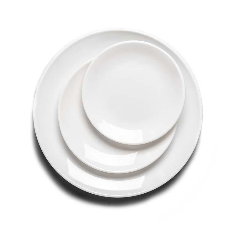 White Melamine Dinner Plate (007-011)