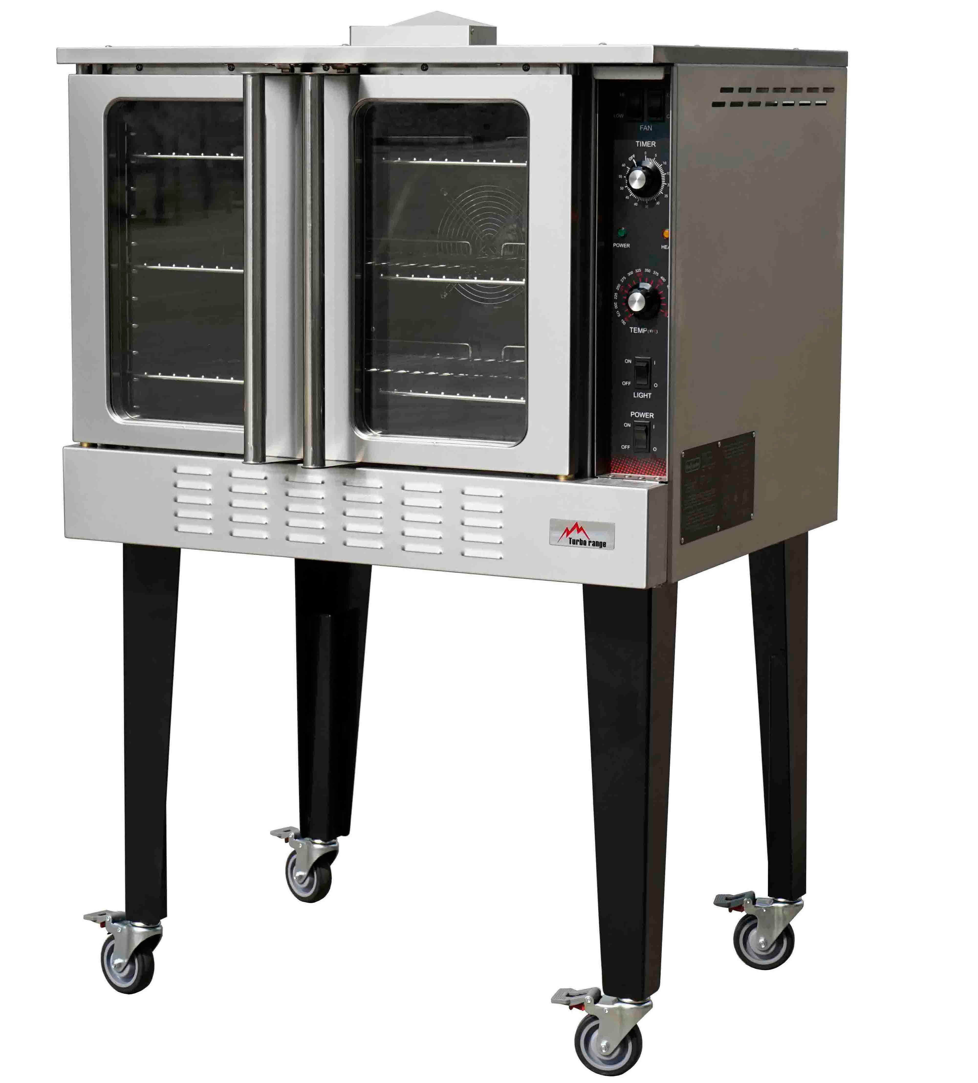 Single Natural Gas Convection Oven (38"W x 42"D x 60"H), 54000BTU - Chefcoca