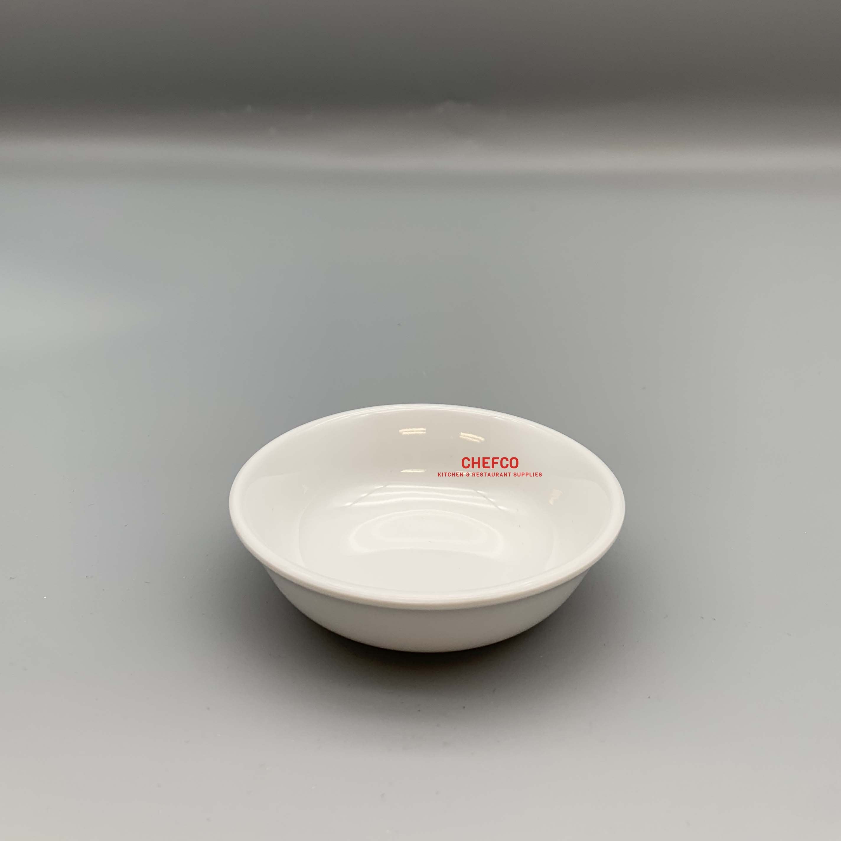 White Round Melamine Sauce Dish (3.5")