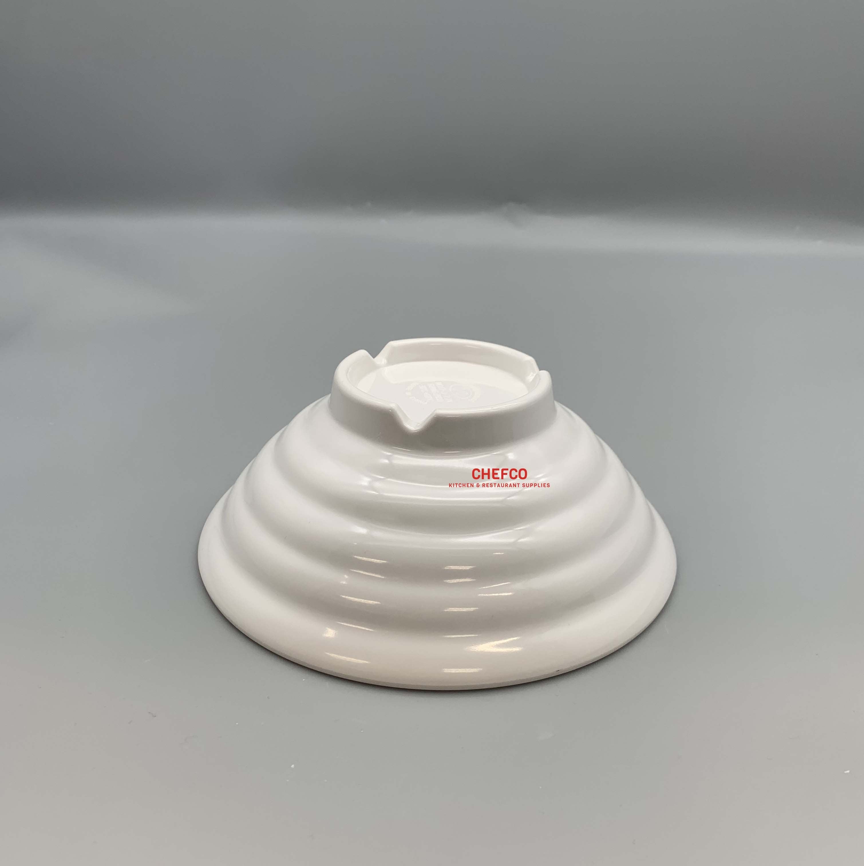 White Melamine Waves Bowl （17-J-7.7A）