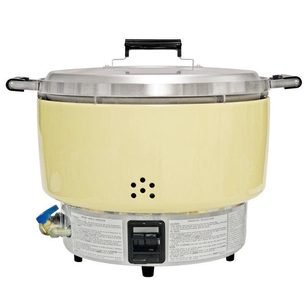 Rinnai 110 Cups Cooked (55 Cups Raw) Capacity Gas Rice Cooker, Liquid Propane RER-55AS-L - Chefcoca