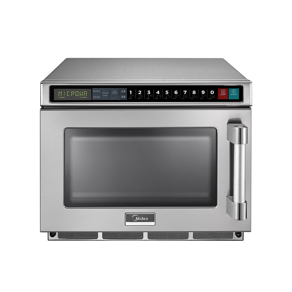 Midea 1817G1A Heavy-Duty Commercial Microwave Oven with Touch Pad Controls - 17L, 1800W, 208V