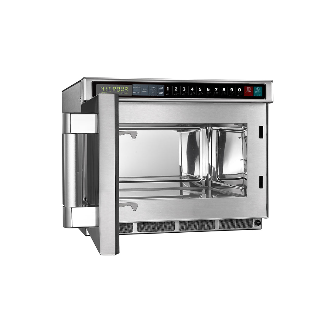 Midea 1817G1A Heavy-Duty Commercial Microwave Oven with Touch Pad Controls - 17L, 1800W, 208V