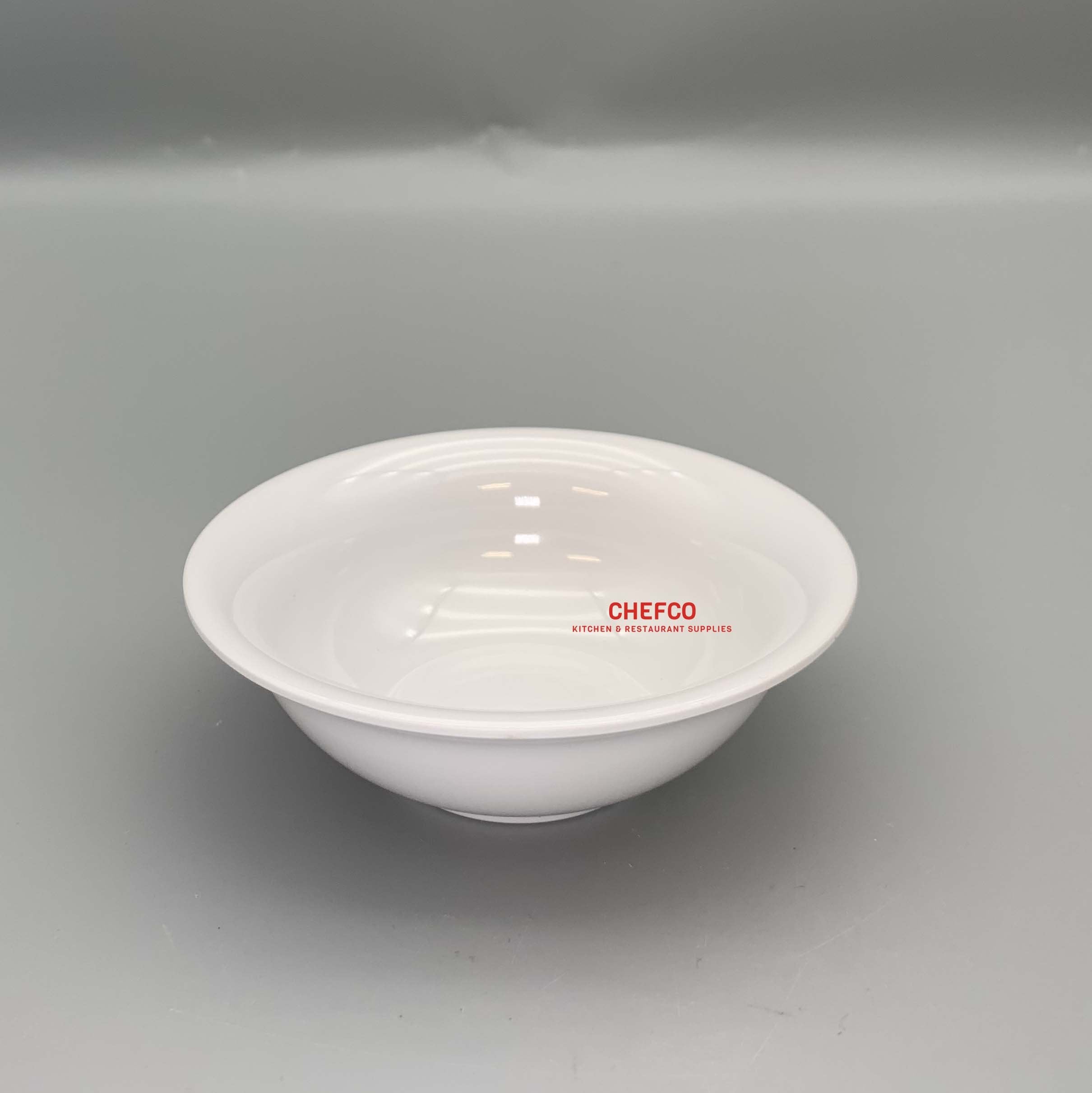 White Shallow Melamine Bowl (21224-1) - Chefcoca