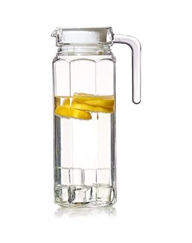Octagon Base Glass Water Pitcher 1.1L
