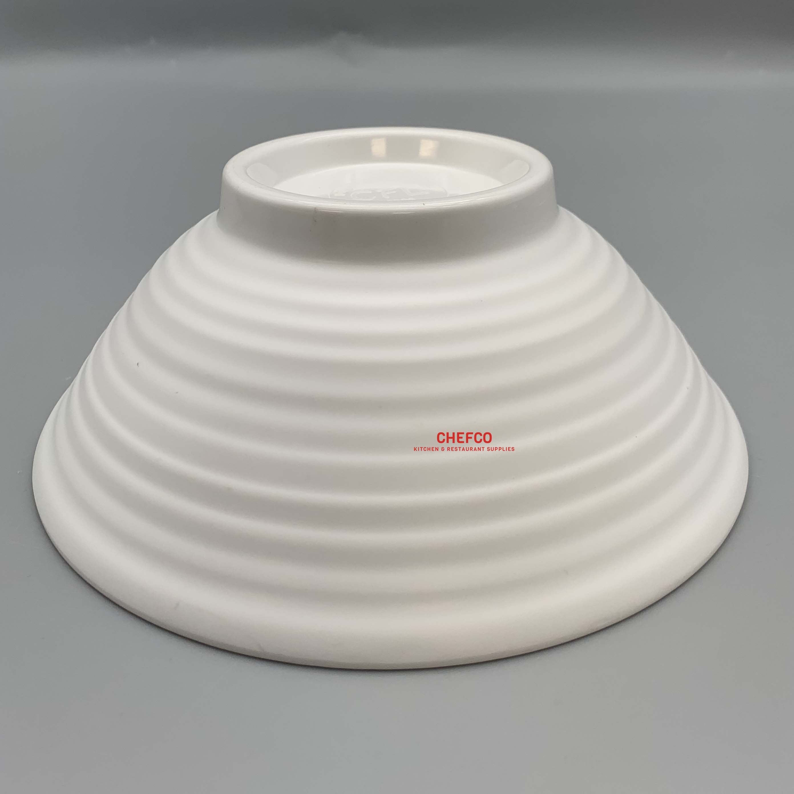 White Melamine Lines Bowl (30009) - Chefcoca