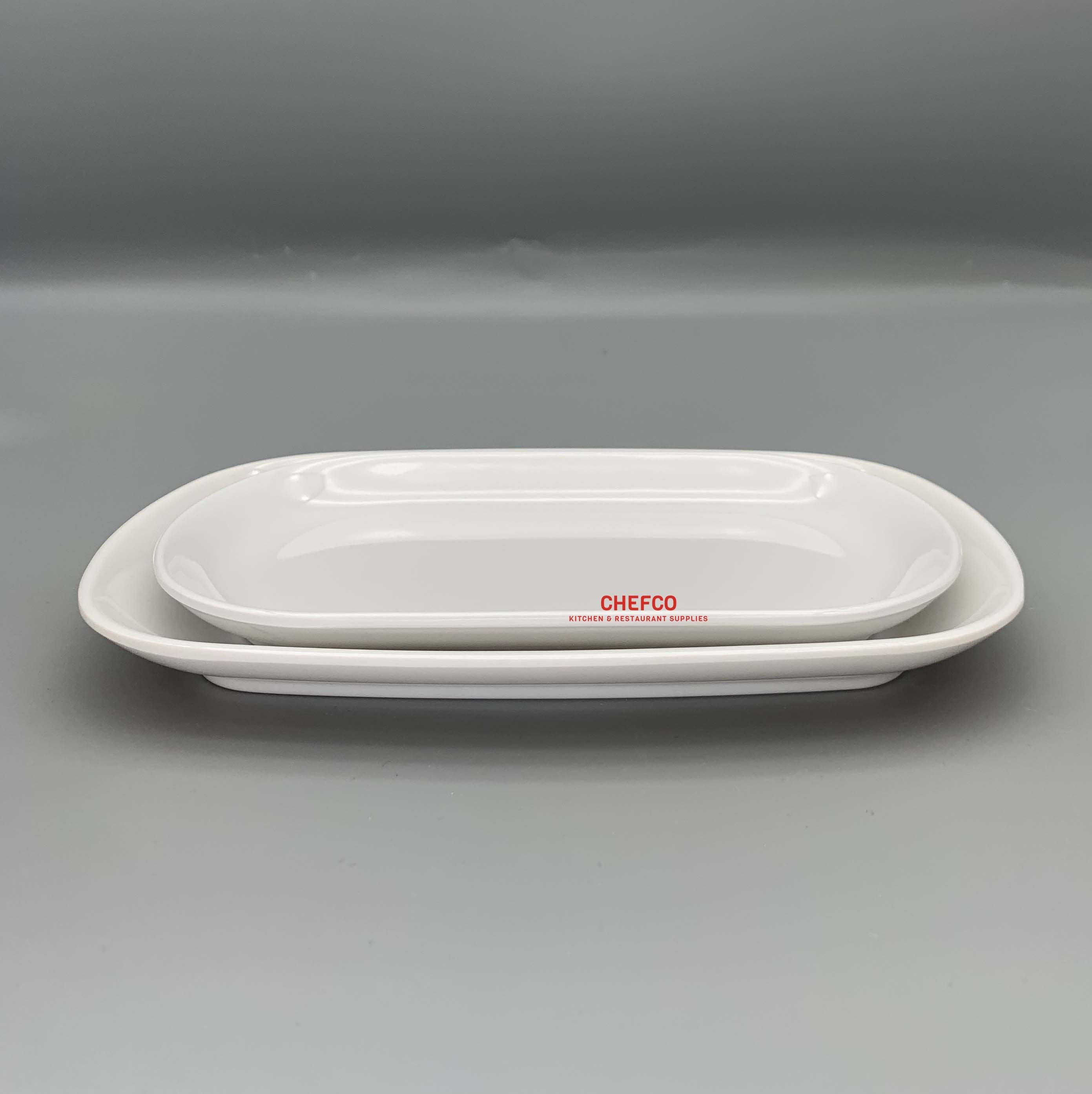 White Rectangular Melamine Plate （1085，302）