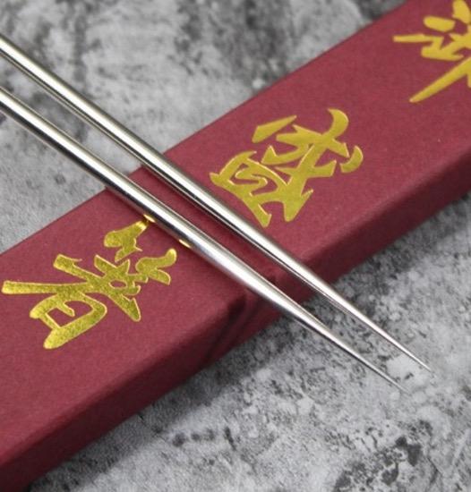 Moribashi Stainless Steel Sushi Plating Chopsticks - Chefcoca