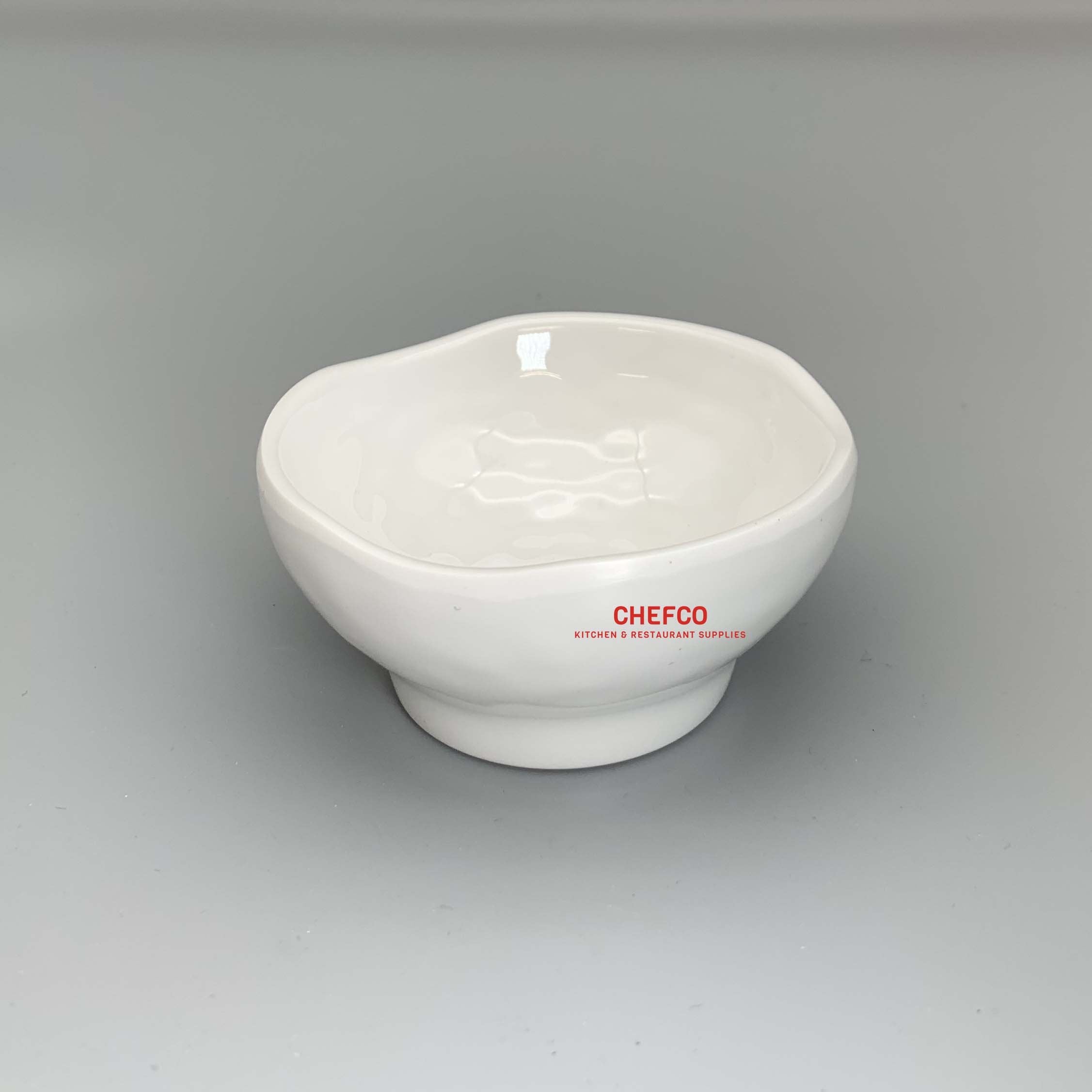 White Melamine Flower Shaped Bowl (3703)