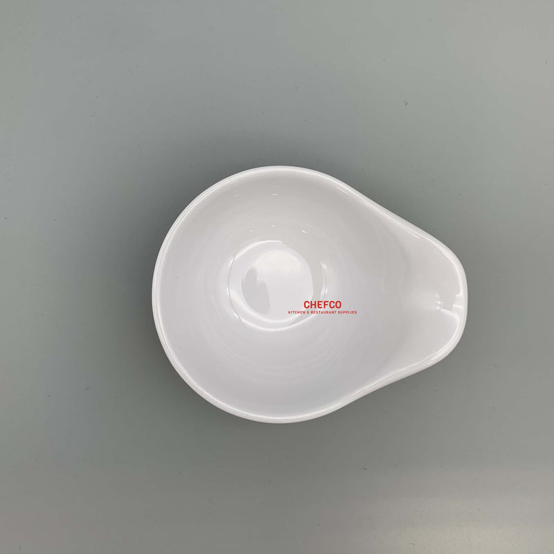 Melamine Sauce Dish with Pouring Spout (4" x 1.75")