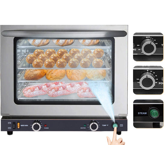 Turbo Range Electric Countertop Convection Oven-Half Size, 66L