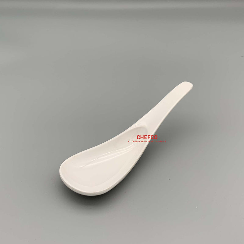 White Melamine Dessert Spoon （7007W）