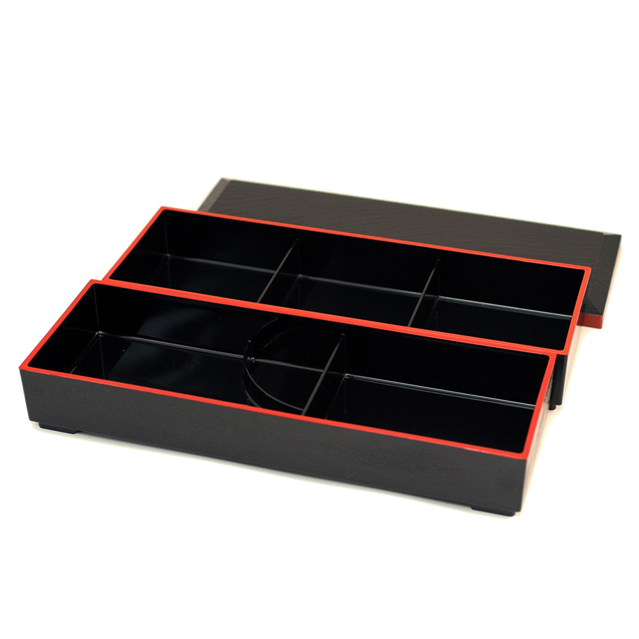 Rectangular Two-tiered Bento Box 14.69" x 5.35" - Chefcoca