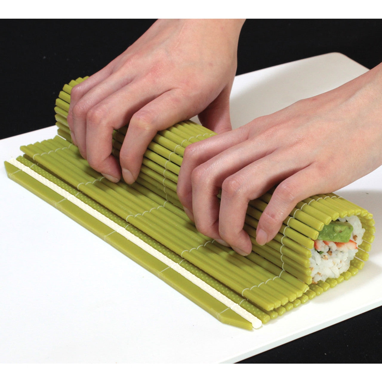 Hasegawa Antibacterial Plastic Non-Stick Sushi Rolling Mat (Makisu) 10" x 9.5" - Chefcoca