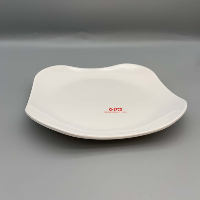 White Melamine Rounded Edge Rectangle Plate (9090)