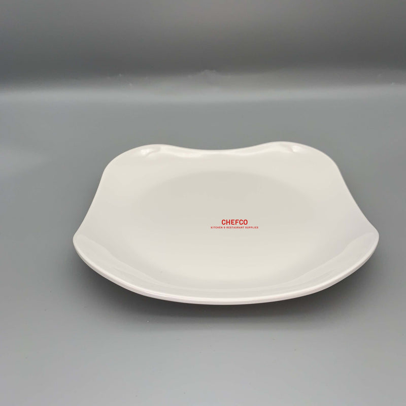 White Melamine Rounded Edge Rectangle Plate (9090)
