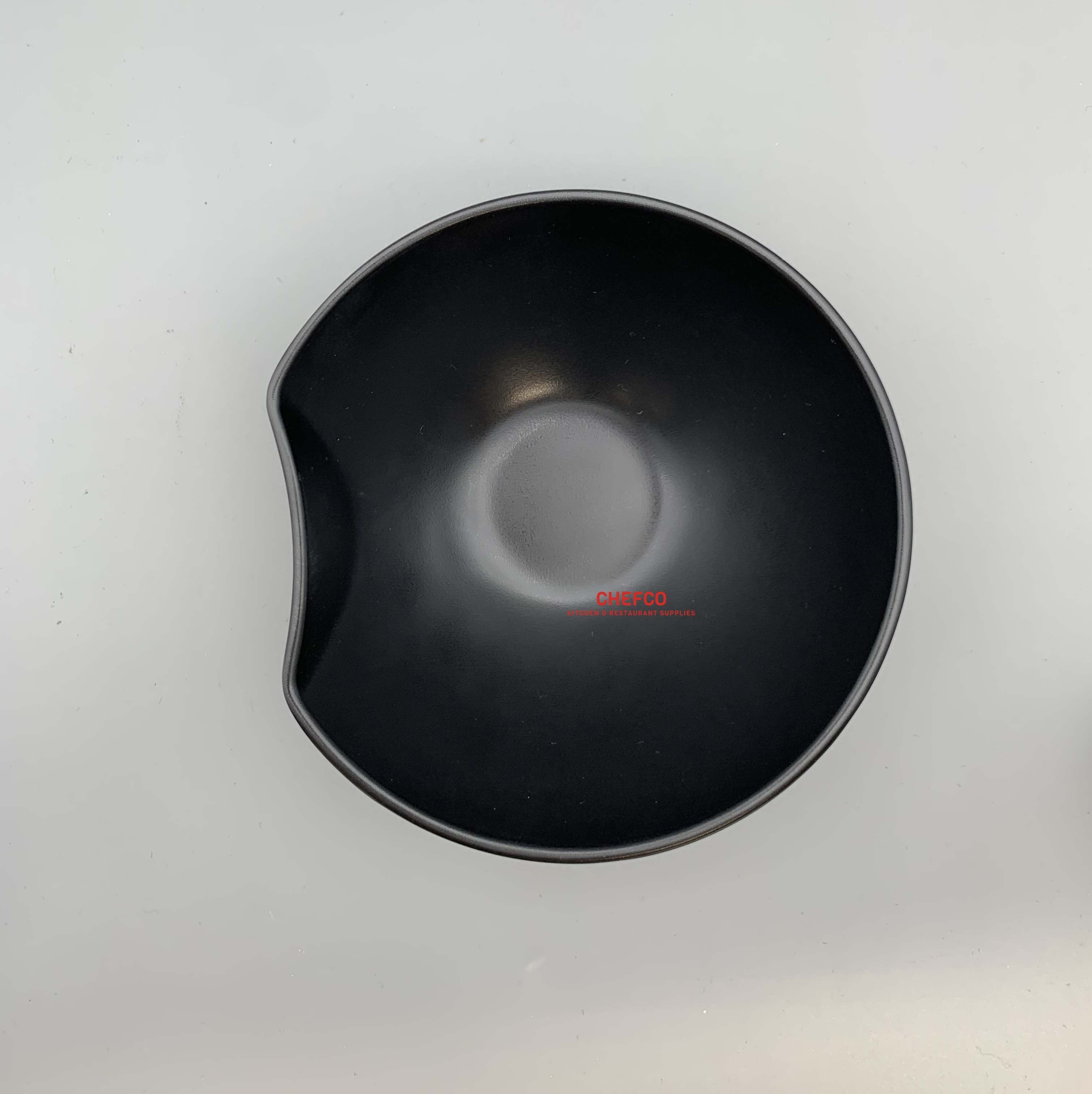 Abstract Matte Black Melamine Bowl (A1305/MS094)