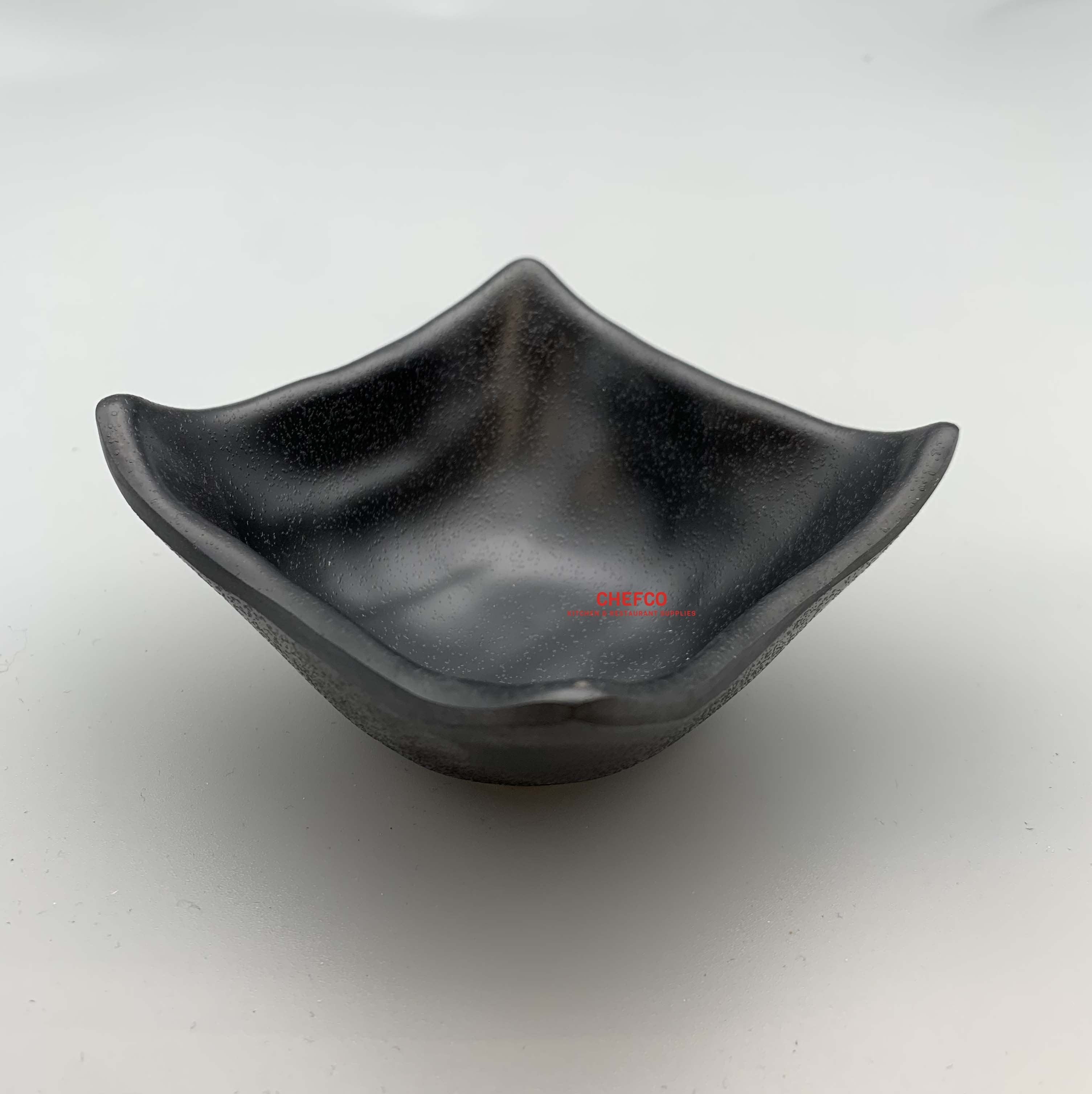 Black Melamine Square Sauce Dish (A69)