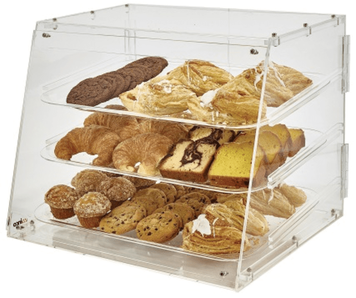 ADC-3-Winco Acrylic Tiered Display Case - 3-Tray - Chefcoca
