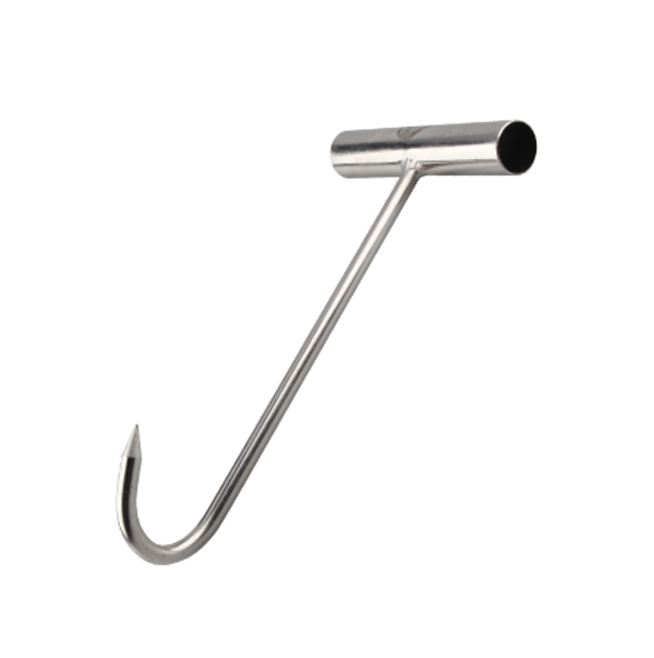 T-Shape Stainless Steel Meat Hook with Handle (7-12")