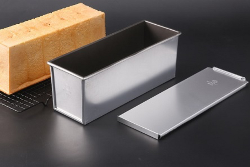 Non-stick Aluminum Loaf Pan/Toast Pan with Lid (750-900g)