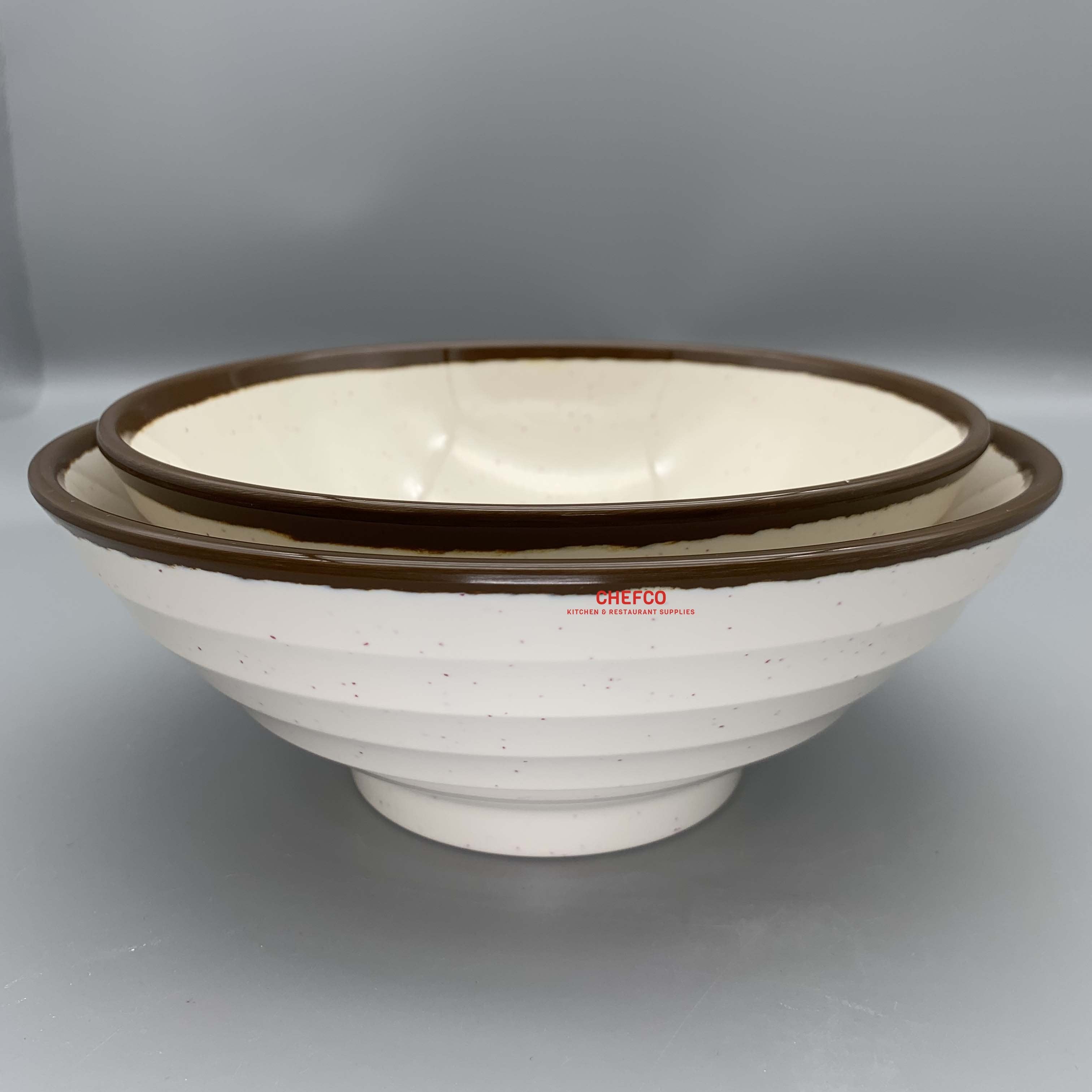 Two Toned Beige Melamine Bowl (B701，BV907)