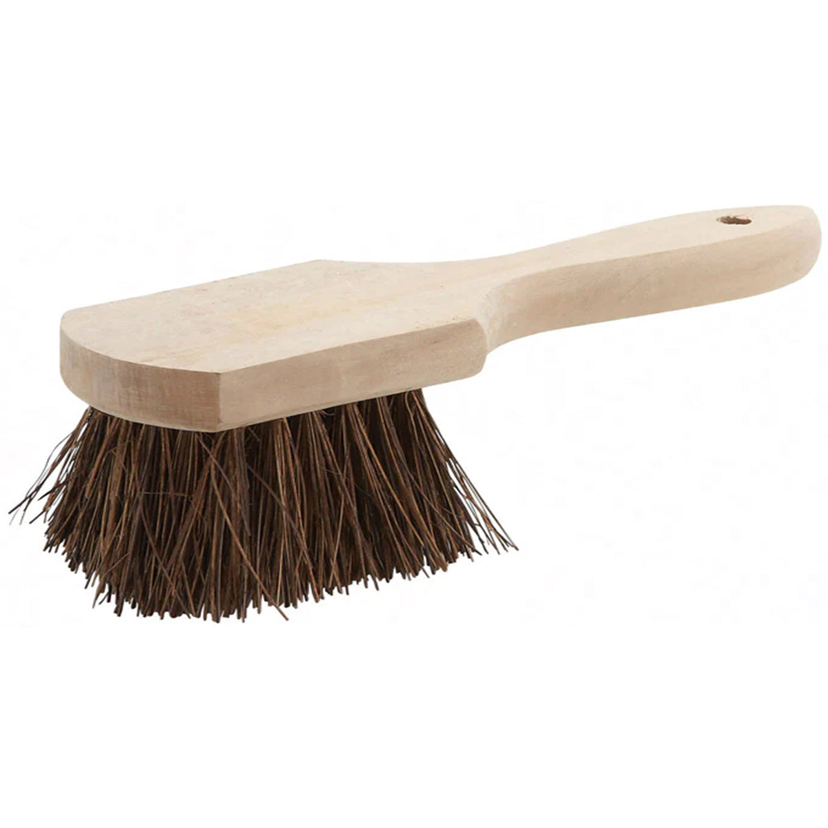 Natural Coir Bristles; Wooden Handle