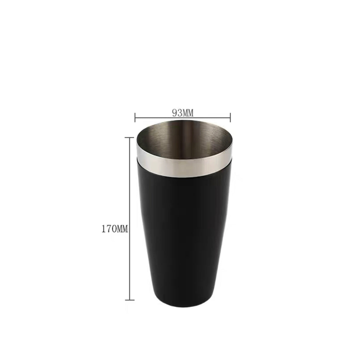 Bar Shaker, PVC Coating, S/S, 28 oz - Chefcoca