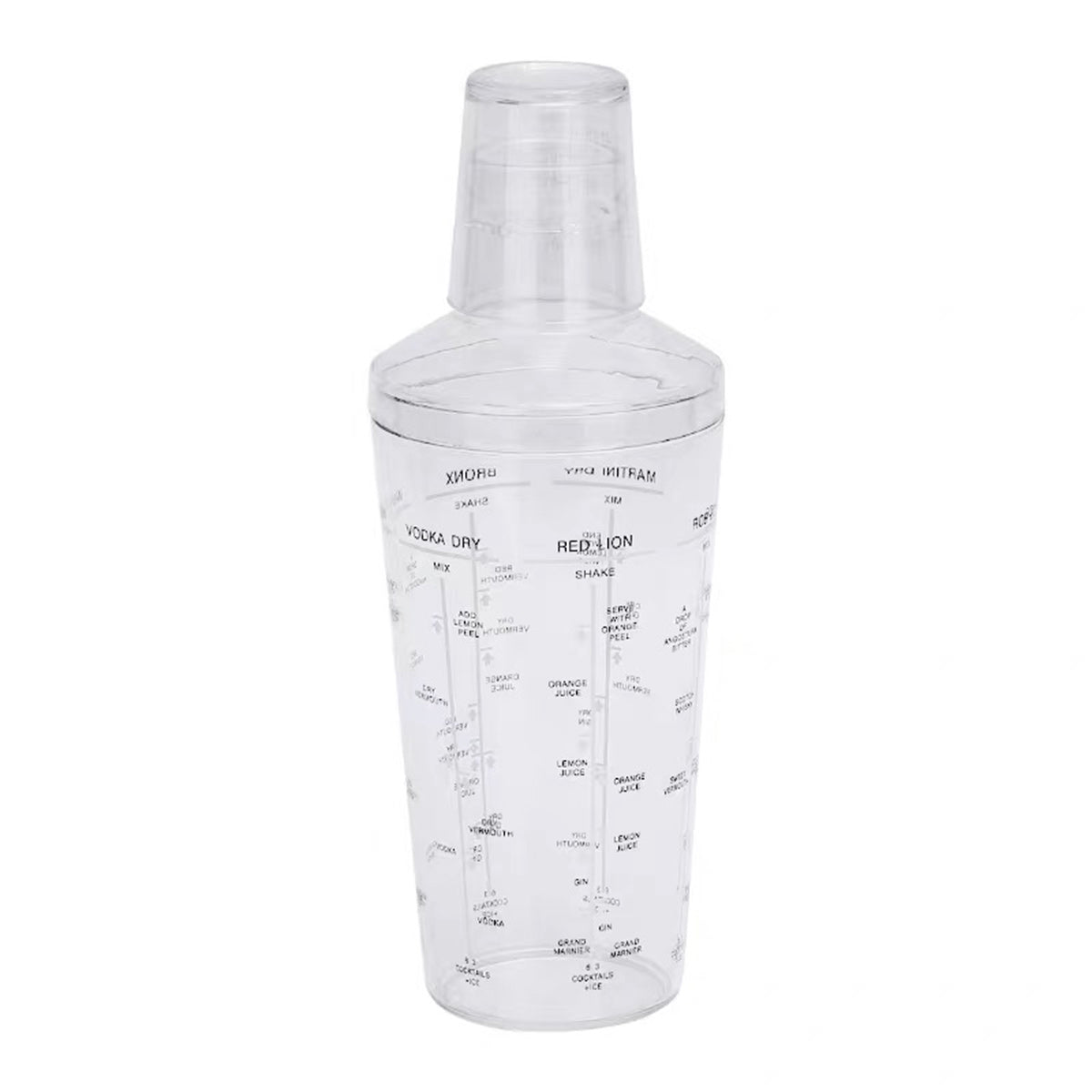 PC Cocktail shaker with measurement, 530 ML - Chefcoca