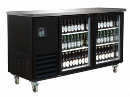 59" Glass Door Back Bar Cooler (58.7" x 27.5" x 42.5")