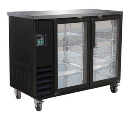 49" Sliding Door Bar Cooler (49.1" x 24.4" x 36.2") - Chefcoca