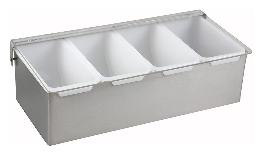 Stainless Steel Multi-Compartment Condiment Holders - Chefcoca