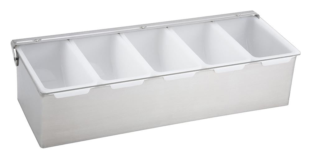 Stainless Steel Multi-Compartment Condiment Holders