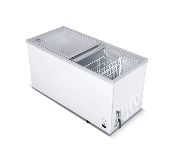 Sub-equip 513L Flat Top Sliding Glass Chest Freezer (72.8"W x 26"D x 35"H) - Chefcoca