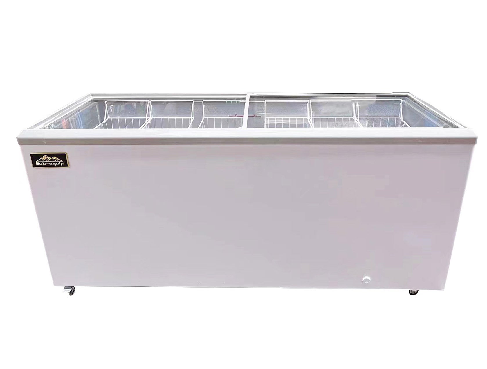 Sub-equip 541L Flat Glass Lid Display Freezer (71.06"x26.57"x32.7")