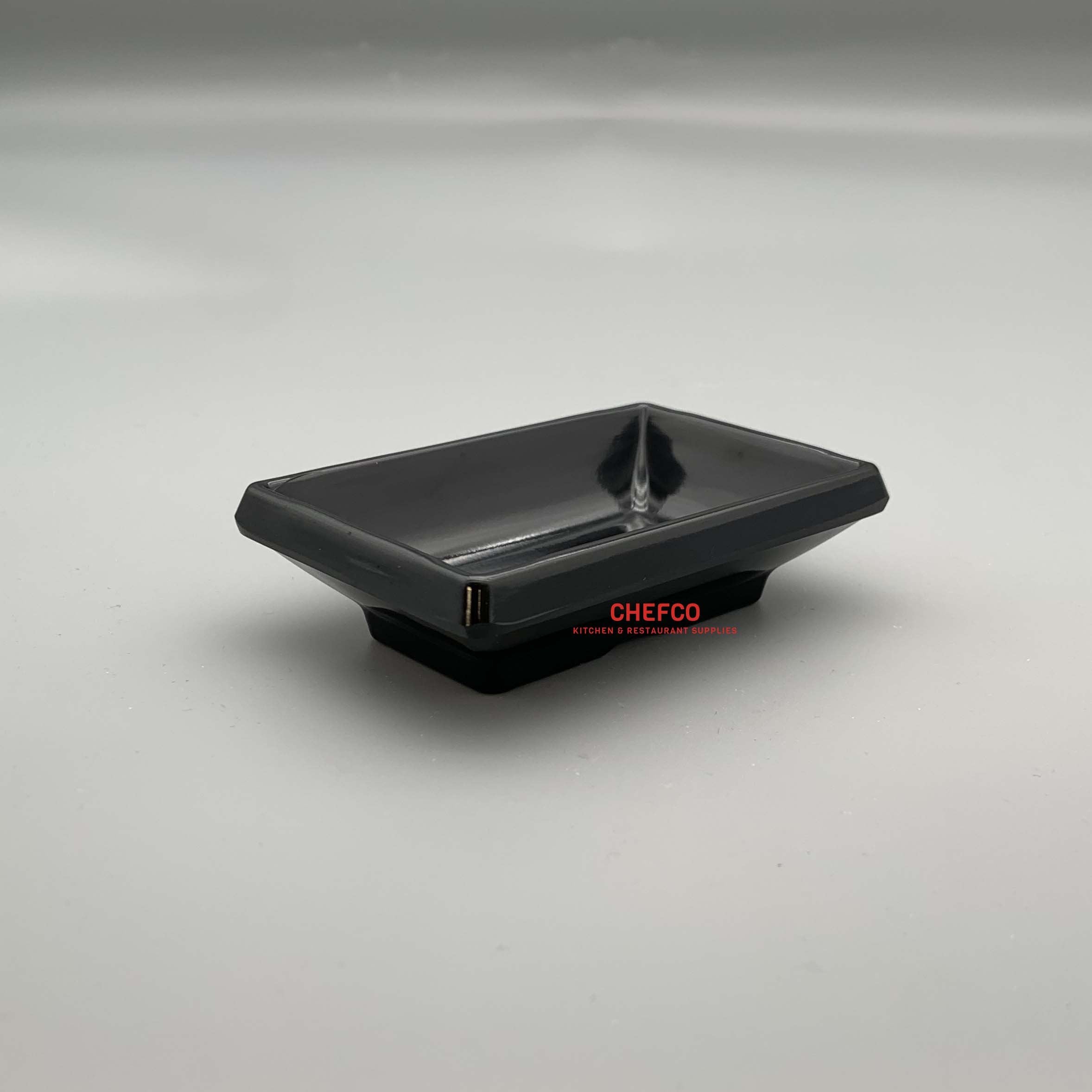 CHEFCO,646/30B, Melamine Sauce Dish (3.75" x 2.5") - Chefcoca