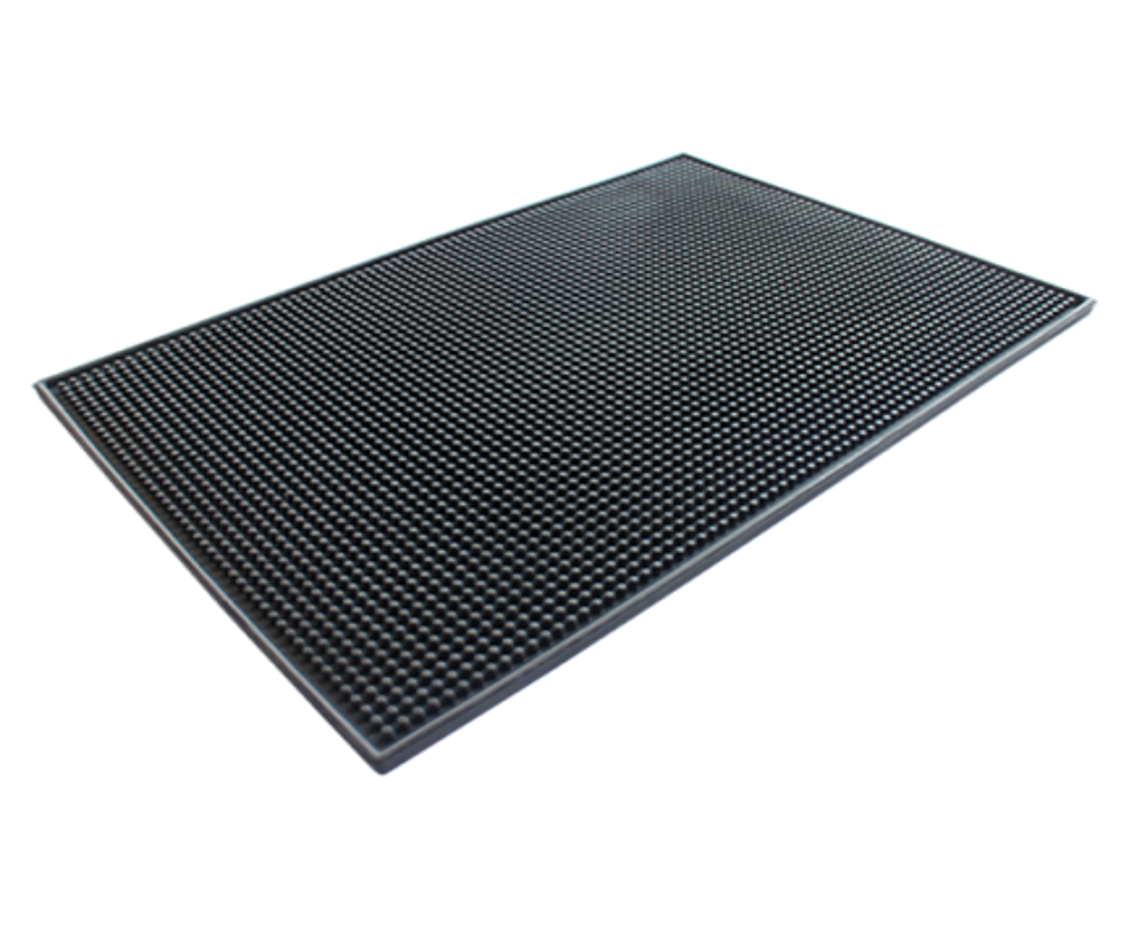 CHEFCO,BM-1812BK,Bar Service Mat ,17.7"L X 11.8"W,Black - Chefcoca
