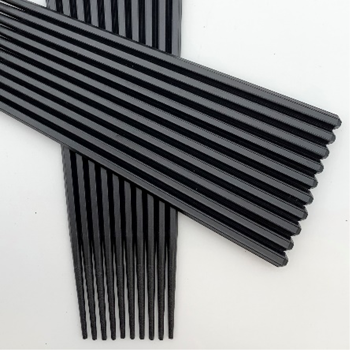 CHEFCO,CS-BA9,Black Tapered Alloy Chopsticks, 10 Pairs (9.5")