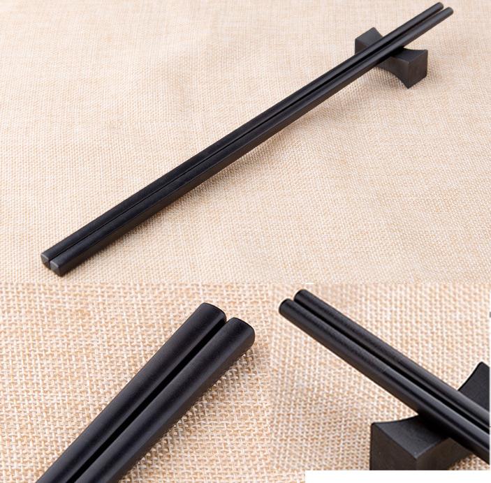 Black Alloy Chopsticks, 10 pairs (9.5"-10.75") - Chefcoca