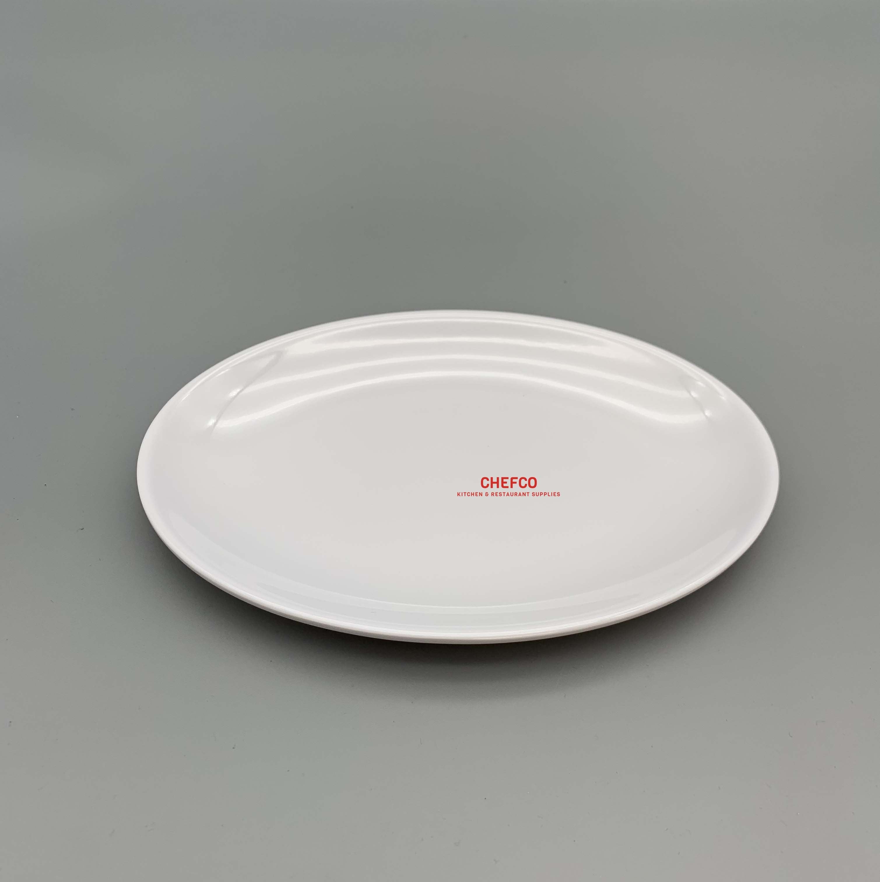 CHEFCO, D2209L,Shallow Oval Melamine Plate - Chefcoca