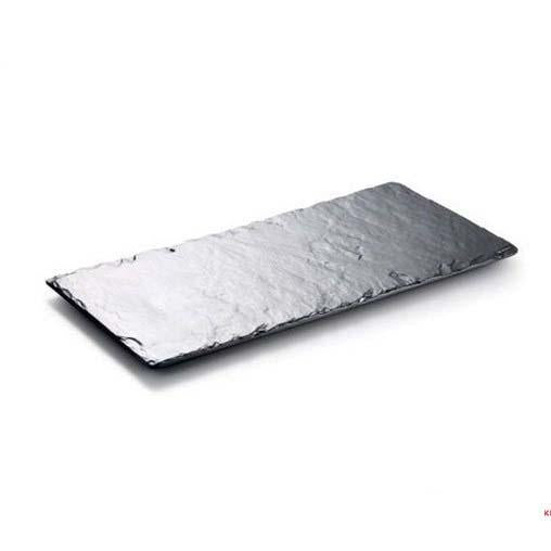 CHEFCO, M418093B,Matte Black Melamine Slab Plate( L 54.5cm/21.5" x W32.5cm/12.8" x H 2cm/0.8") - Chefcoca