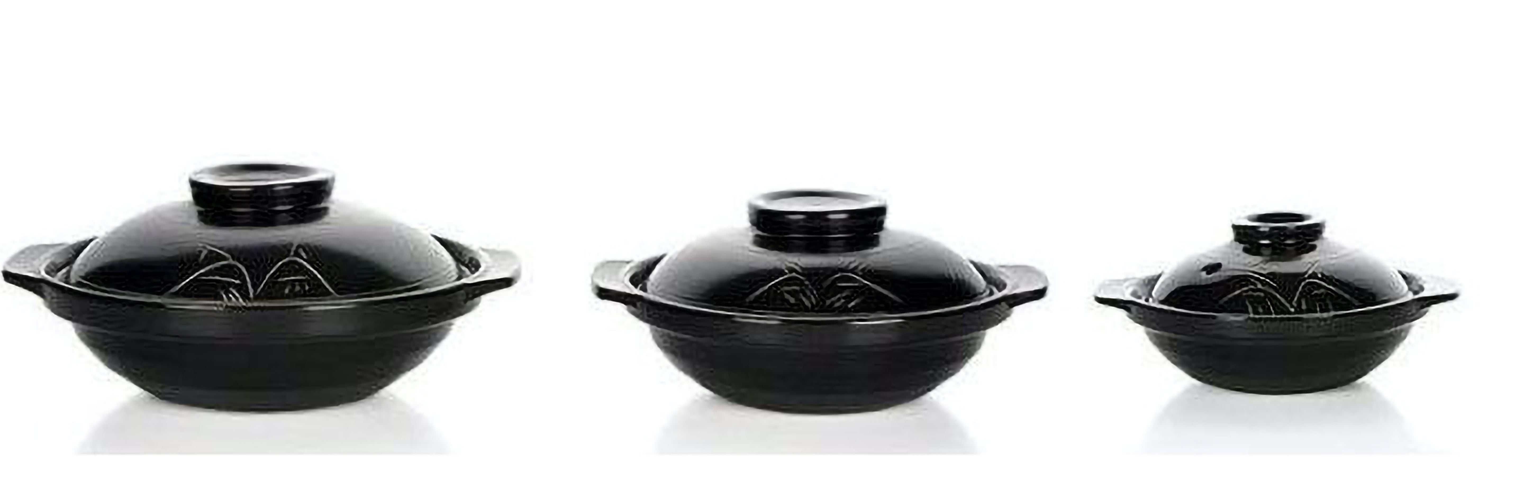 Ceramic Clay Braising and Casserole Shoal Pot with Lid (K404B-K909B) - Chefcoca