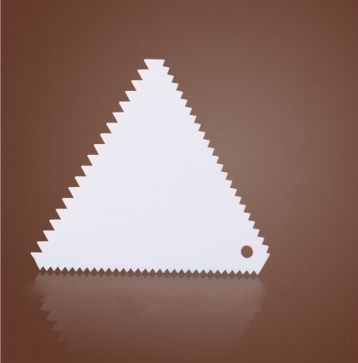 CHEFCO,PDS-3,Plastic Triangle Icing/Fondant Cake Scraper - Chefcoca